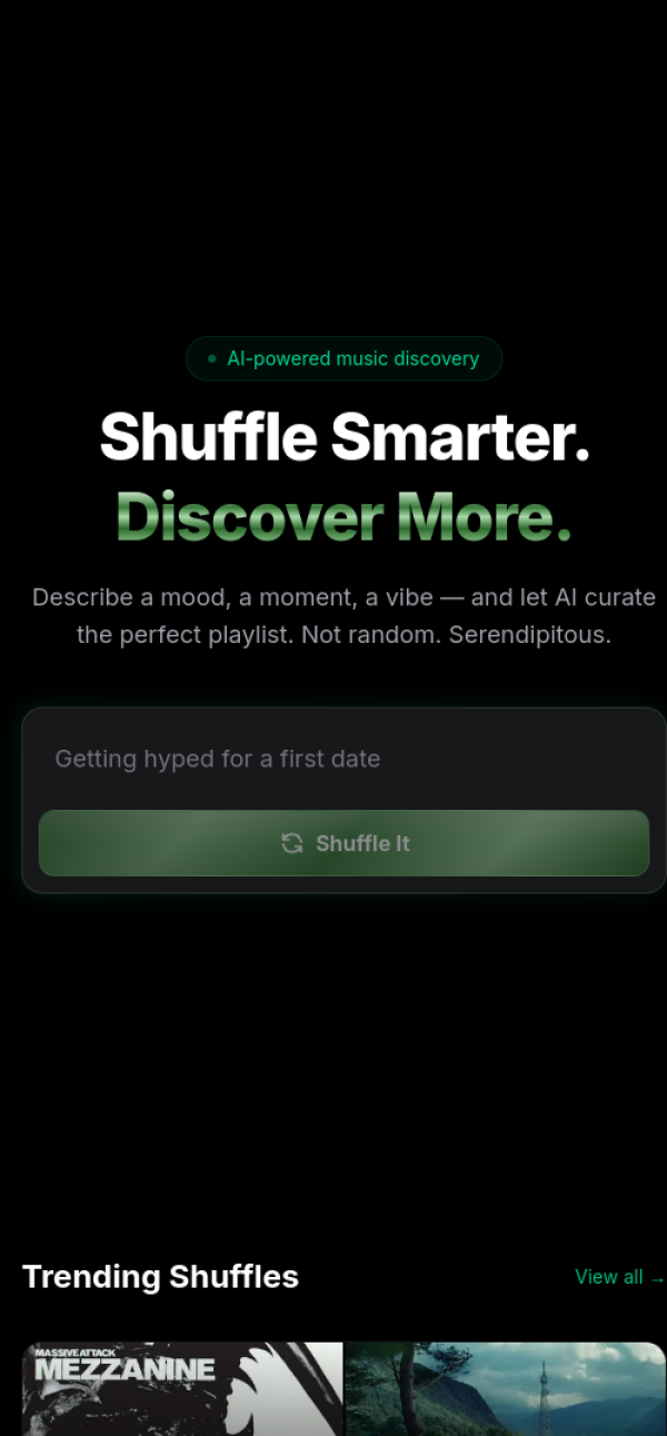 MusicOnShuffle on iPhone
